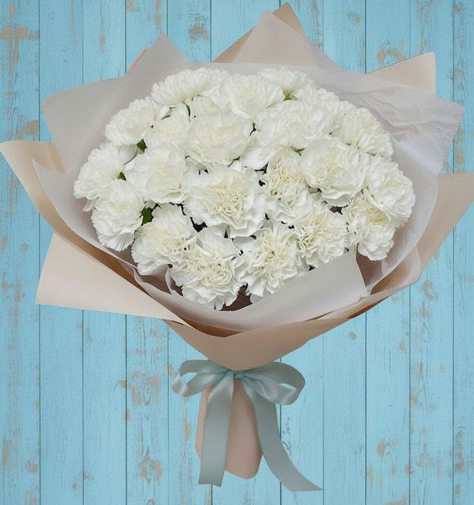 Букет цветов из: Гвоздики в Захарково