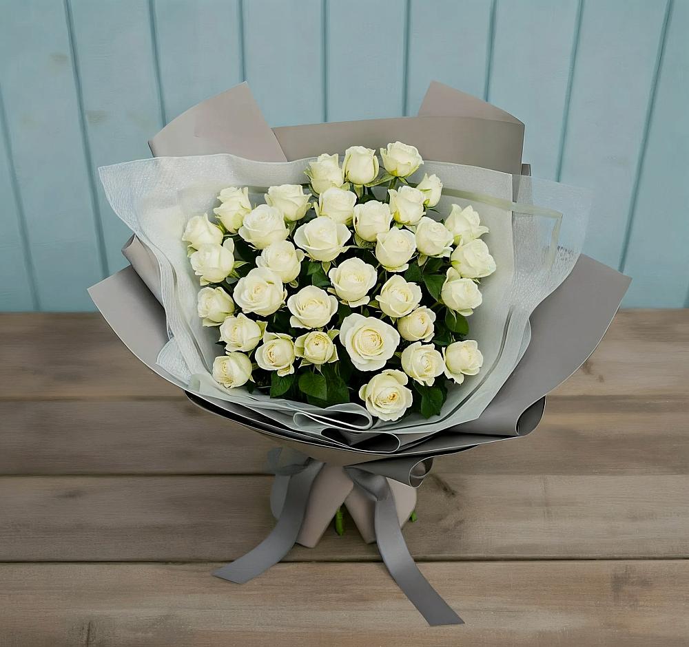 Букет Белоснежная нежность в Захарково