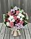 Букет цветов из: Альстромерии, Гвоздики, Розы и Хризантемы в Захарково