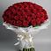 Букет 101 Красная роза Блэк Мэджик в Захарково