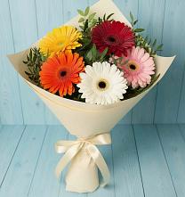 Букет цветов из:  Герберы в Захарково
