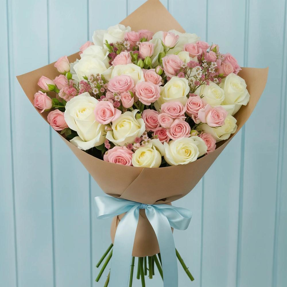 Букет цветов из: Розы в Захарково