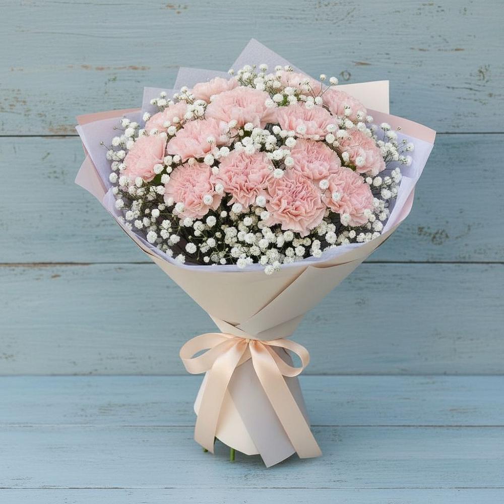 Букет цветов из: Гвоздики в Захарково