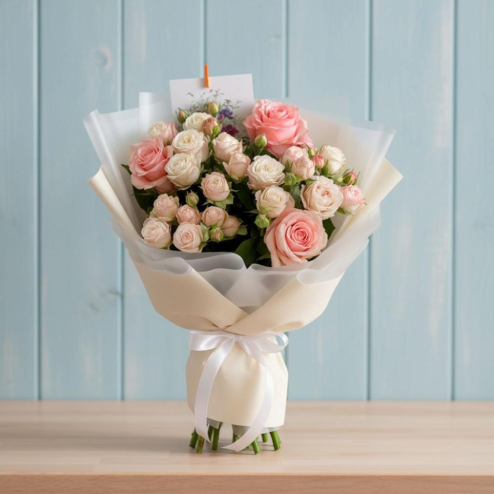 Букет цветов из: Розы в Захарково