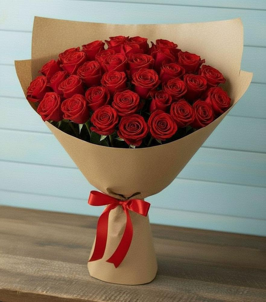 Букет Красные розы Милано в Захарково