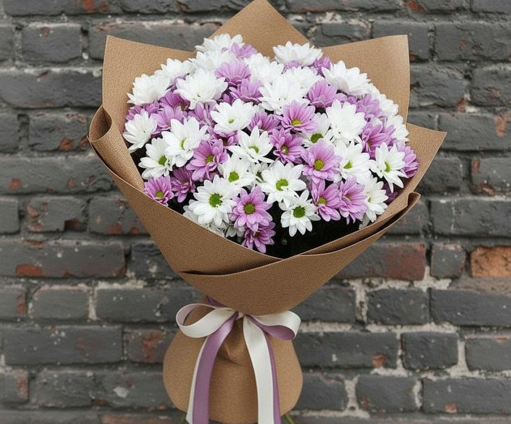 Букет цветов из: Хризантемы в Захарково