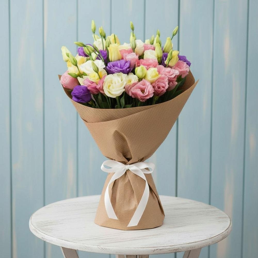 Букет цветов из: Лизиантусы в Захарково