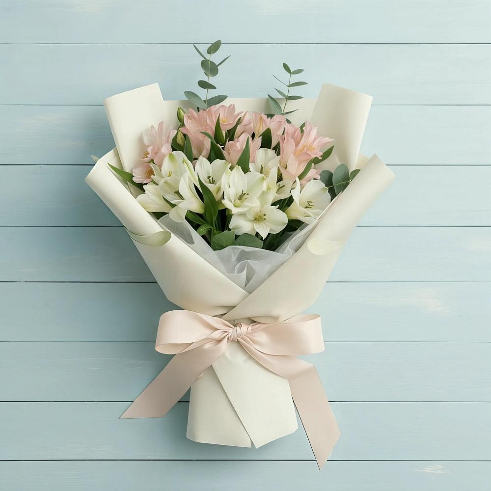 Букет цветов из: Альстромерии в Захарково