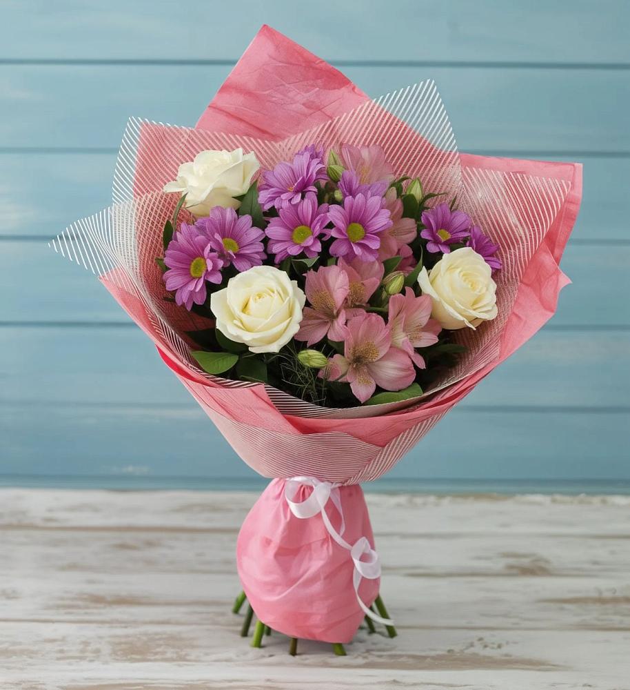 Букет цветов из: Герберы в Захарково