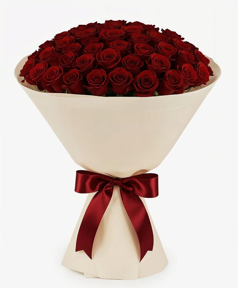 Букет 101 Бордовая роза Блэк Бакарра в Захарково